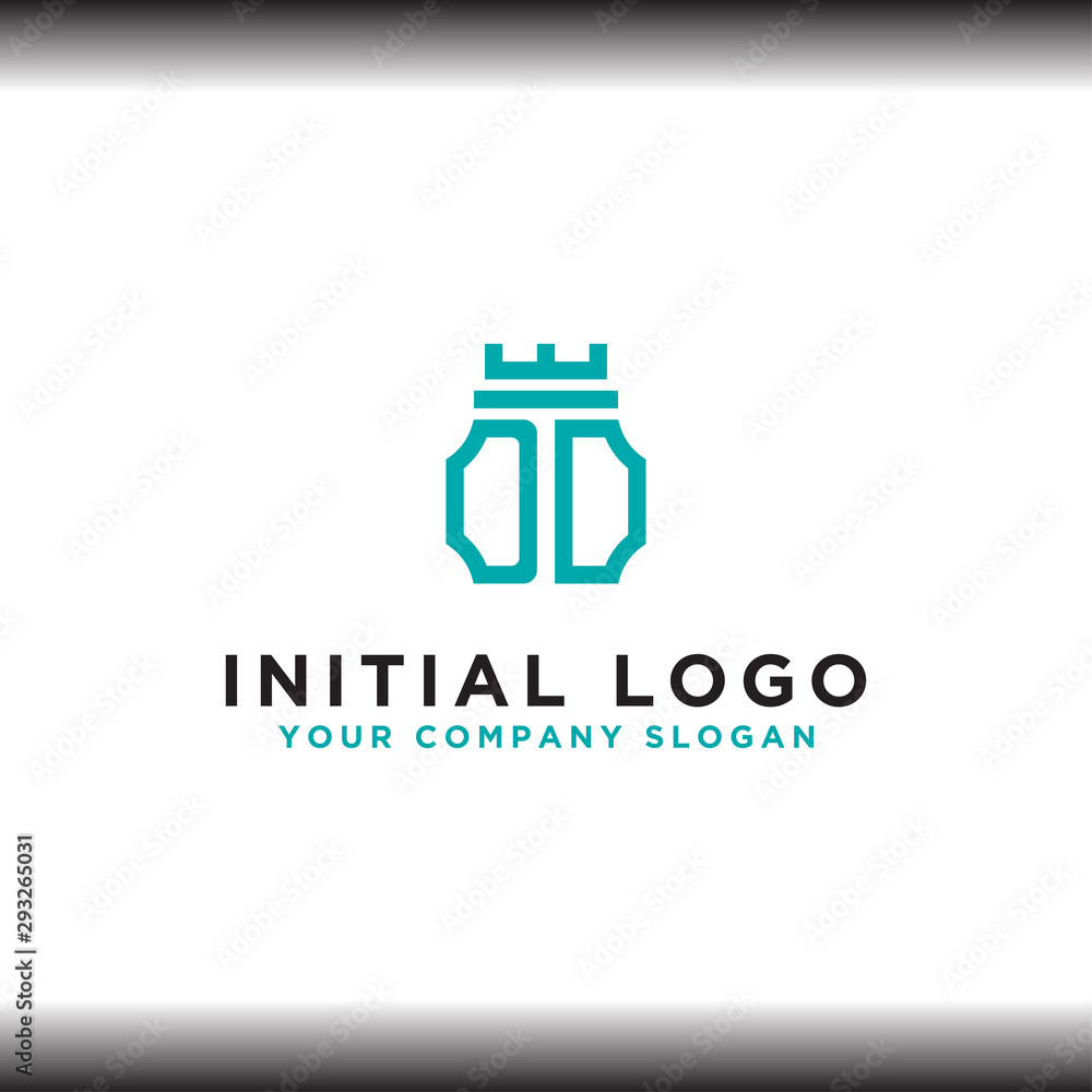 initial letter DD logo icon, the logo design inspiration for the company from. -Vectors