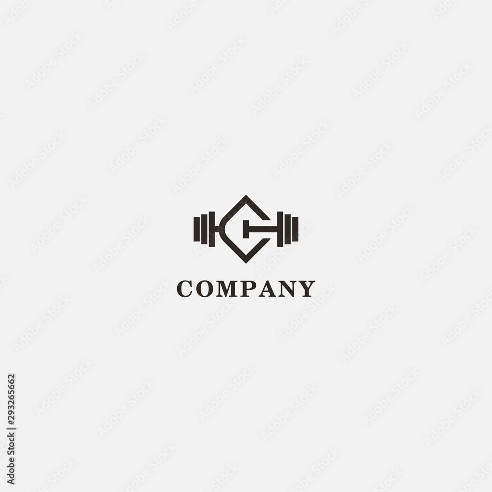 initial C fitness logo template - vector initial C fitness logo template - vector