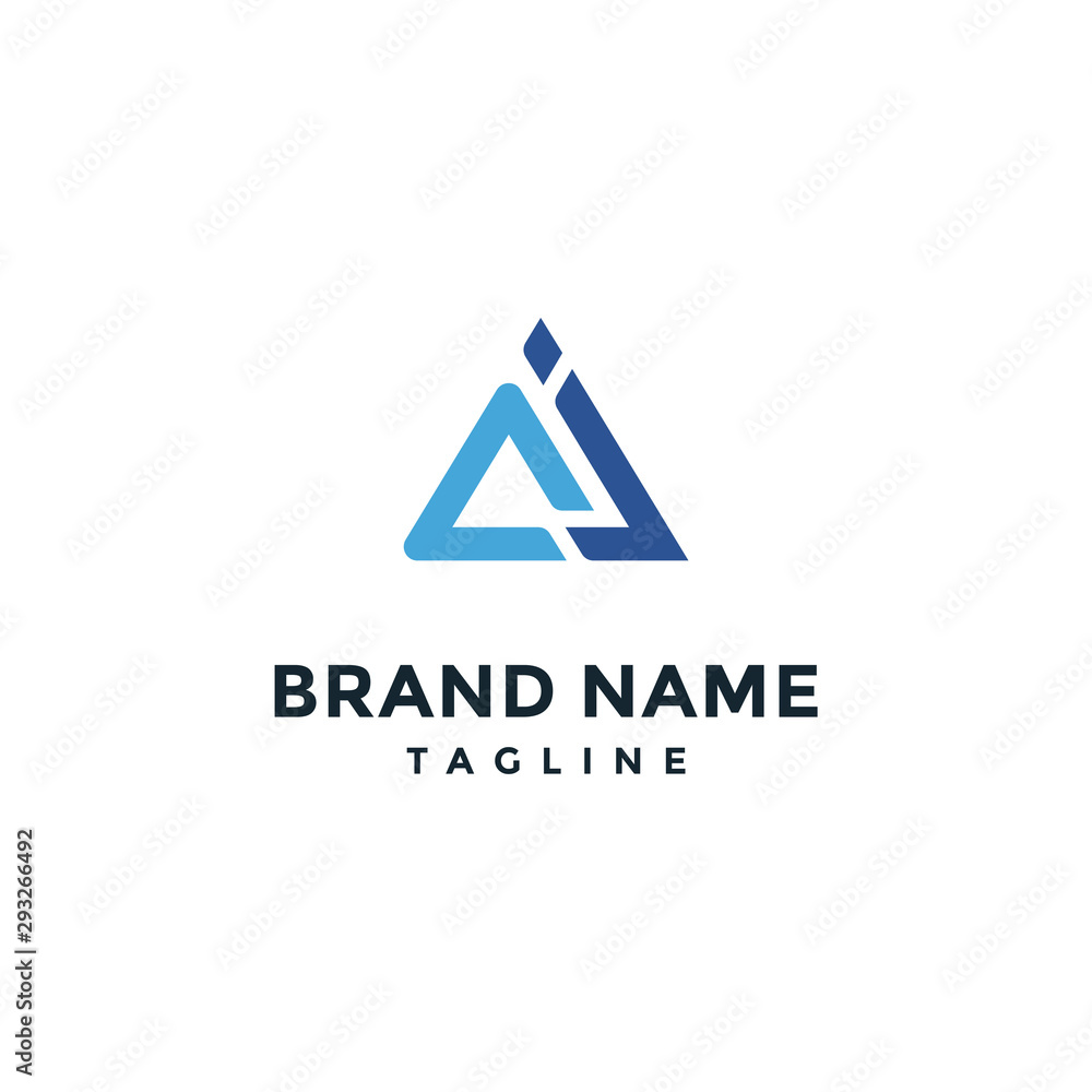 Initial AJ logo design. Icon illustration vector Initial AJ logo design. Icon illustration vector