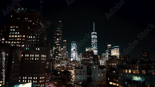 Wallpaper Mural 4K New York One World Trade Center By Night Torontodigital.ca