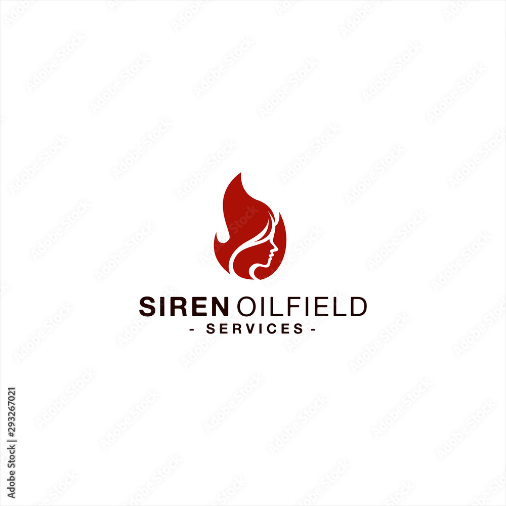 Abstract Fire Women Logo Design Abstract Fire Women Logo Design