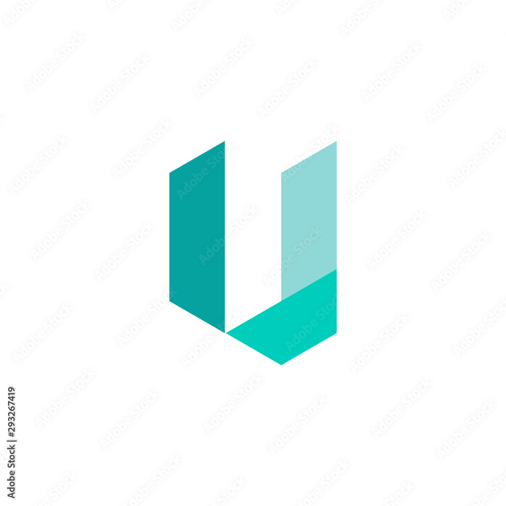Letter/initial U colorful logo design abstract. Icon illustration vector Letter/initial U colorful logo design abstract. Icon illustration vector