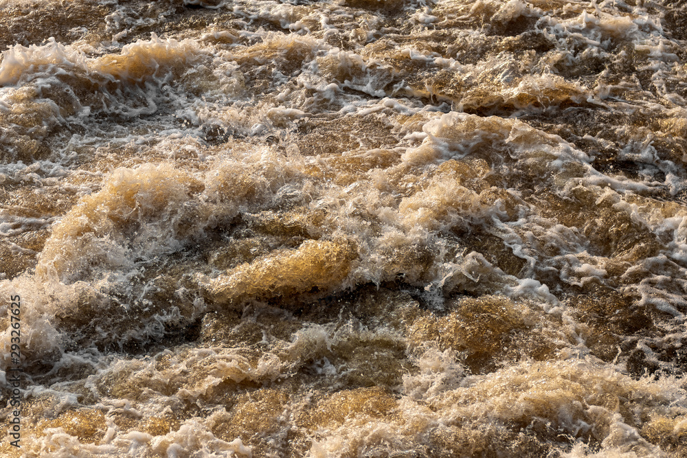 Background texture waves turbid water flowing. Background texture waves turbid water flowing.
