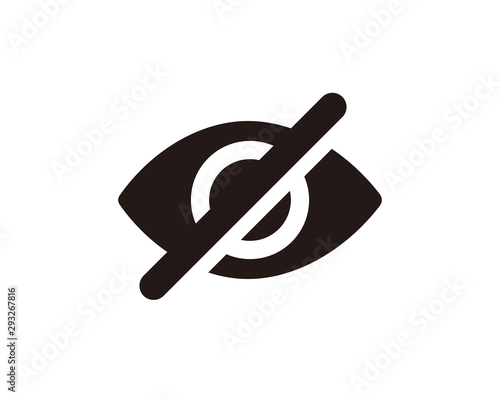 Blind eye icon symbol vector