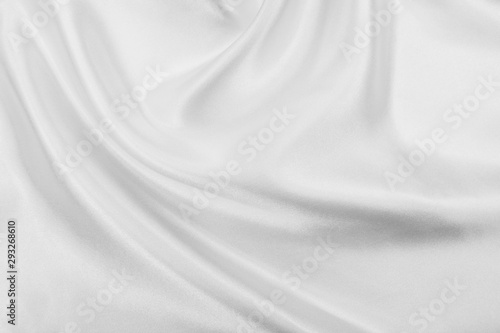 Delicate satin draped fabric white texture for festive backgrounds
