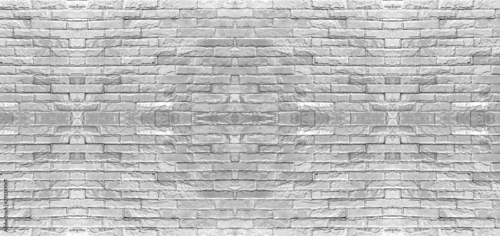 White Gray Brick Wall Surface Modern Style Background Industrial Architecture Details