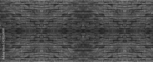 Dark Gray Brick Wall Texture Modern Style Background Industrial Architecture Details