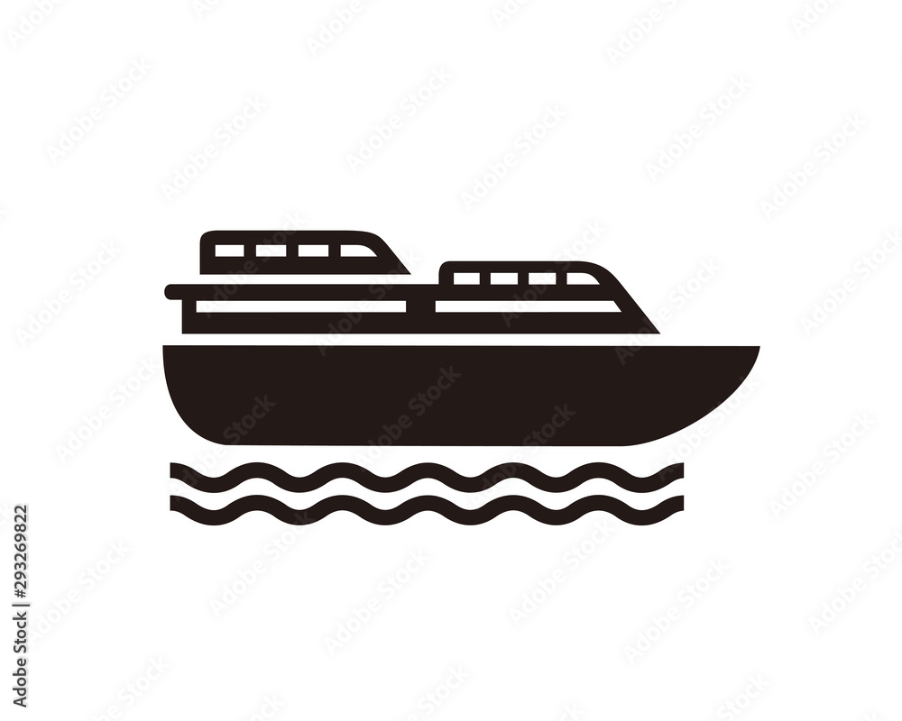 Ship icon symbol vector Ship icon symbol vector