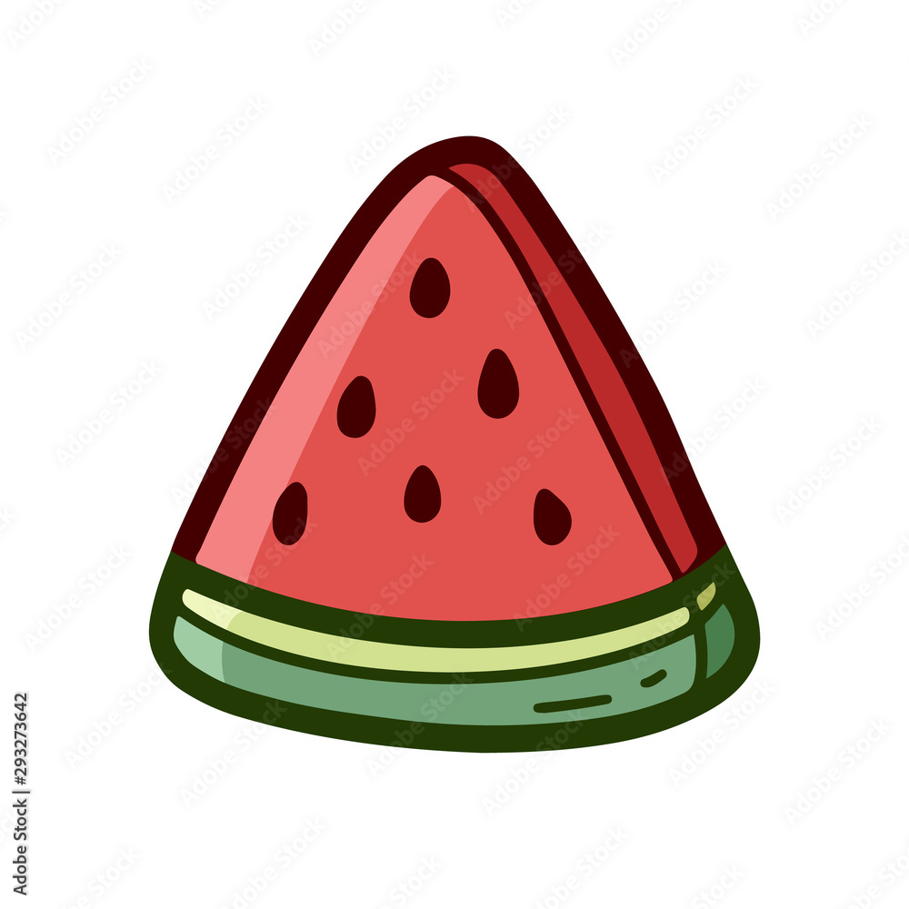 Watermelon Fruit Doodle Hand drawn Illustration Design Watermelon Fruit Doodle Hand drawn Illustration Design