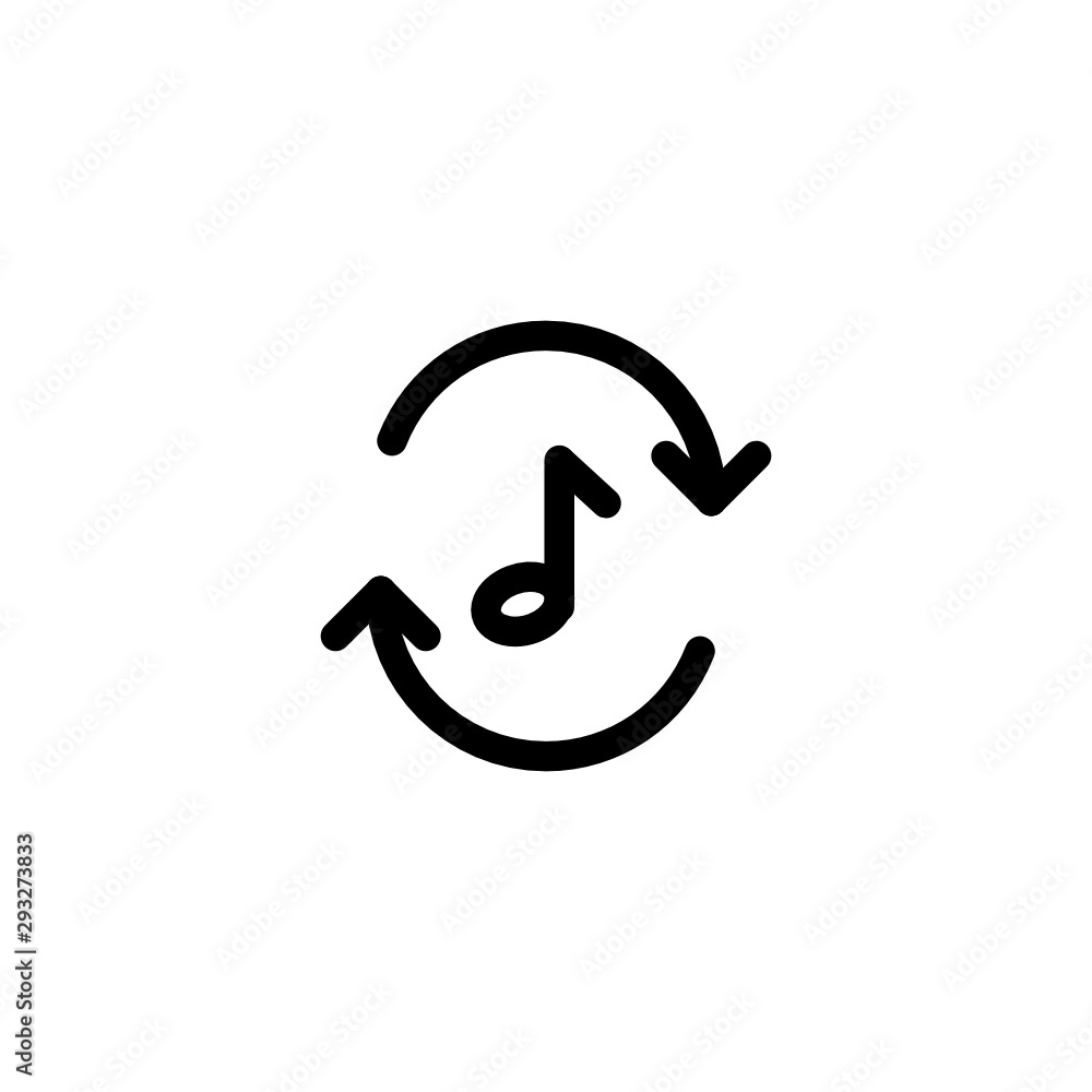 Refresh Play Back Icon Outline Vector Refresh Play Back Icon Outline Vector