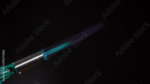 Wallpaper Mural Blue fire from a propane gas burner Torontodigital.ca