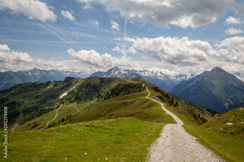 Hiking path near Mayrhofen, Tyrol region, Austria