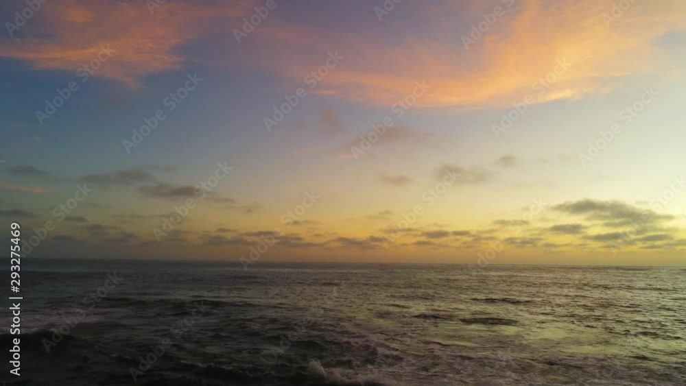 California coastline, high cliffs, sunset, dusk, aerial, drone, ocean, beach, rocks, waves California coastline, high cliffs, sunset, dusk, aerial, drone, ocean, beach, rocks, waves