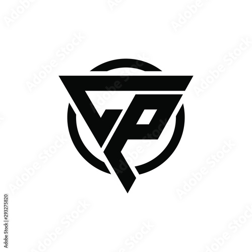 CPL, PLC, LCP, LPC, PCL Triangle Logo Circle Monogram Design Vector Super Hero Concept [Converted]