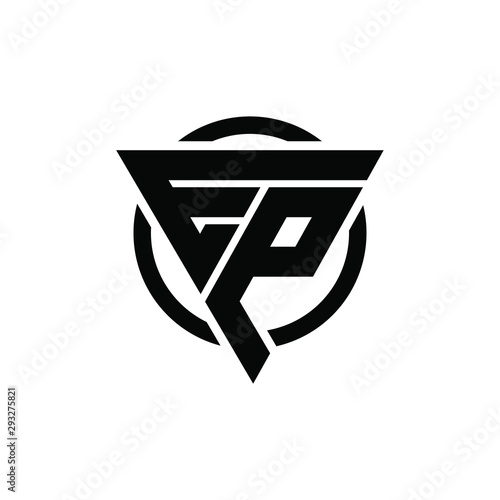EPL, PLE, LEP, LPE, PEL Triangle Logo Circle Monogram Design Vector Super Hero Concept [Converted]