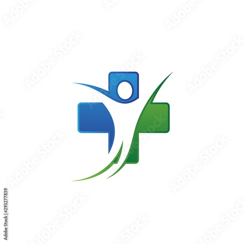 Vector concept design for health care family healthy clinic doctor