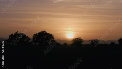 Timelapses sunrise Cabaneros National Park photo
