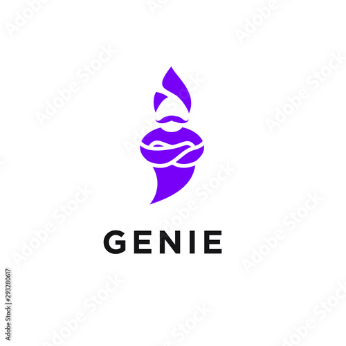 genie logo icon designs vector