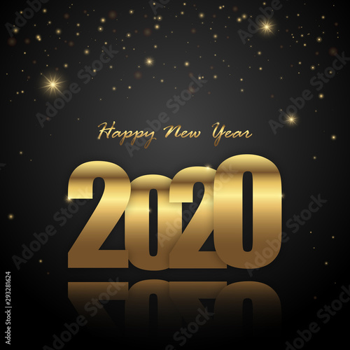 happy new year 2020 greetings background