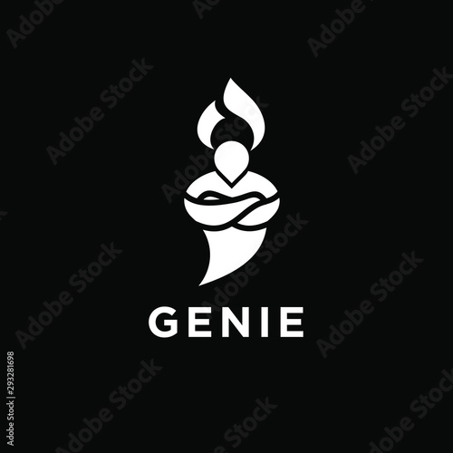 genie logo icon designs vector