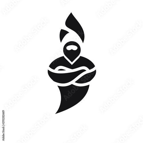 genie logo icon designs vector