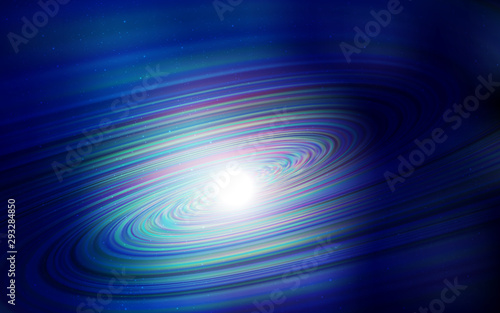 Dark BLUE vector layout with cosmic stars. Modern abstract illustration with Big Dipper stars. Template for cosmic backgrounds.
