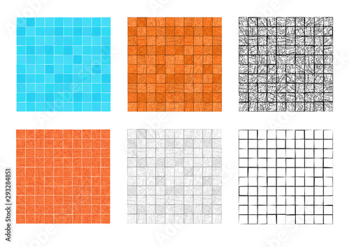 Seamless square stone pattern for floor and wall