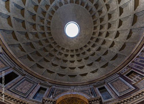 Details from interior of Pantheon in Rome  Italy