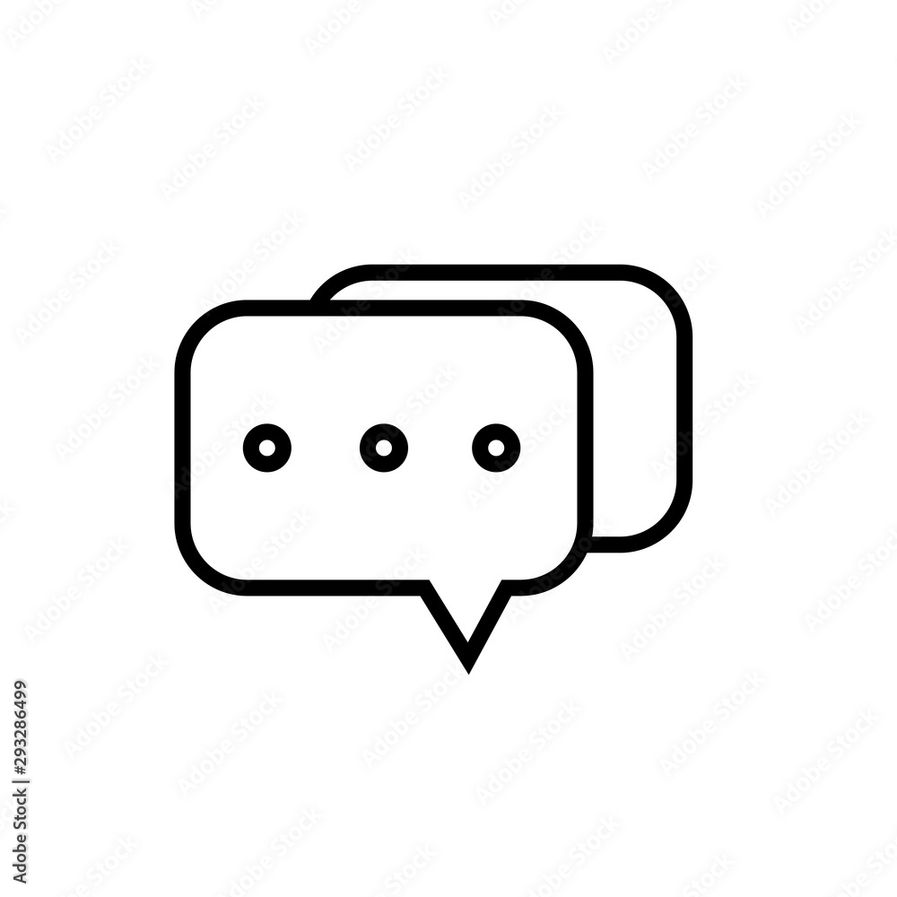 bubble speech icon vector design template bubble speech icon vector design template