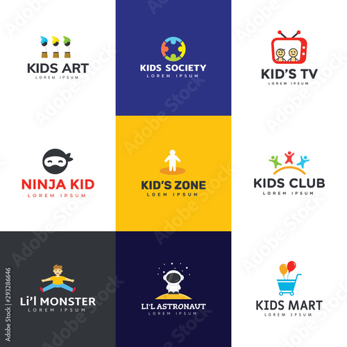 Pack of Kids Logo Designs