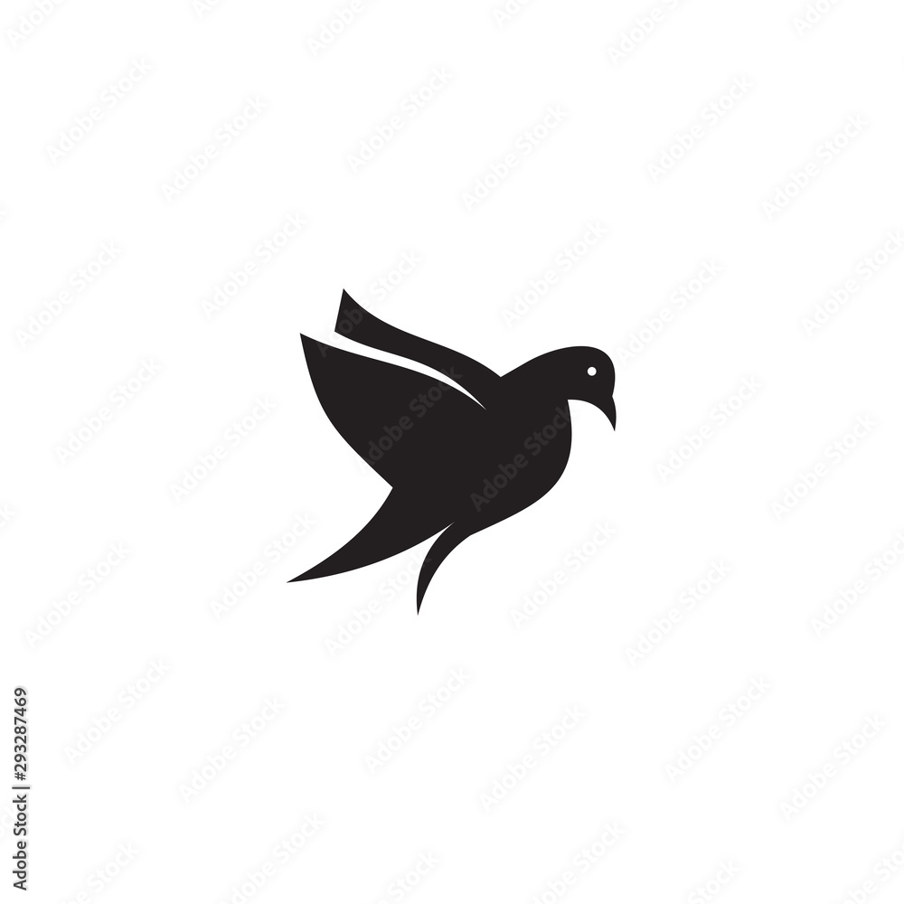 Obraz premium Bird logo design vector template