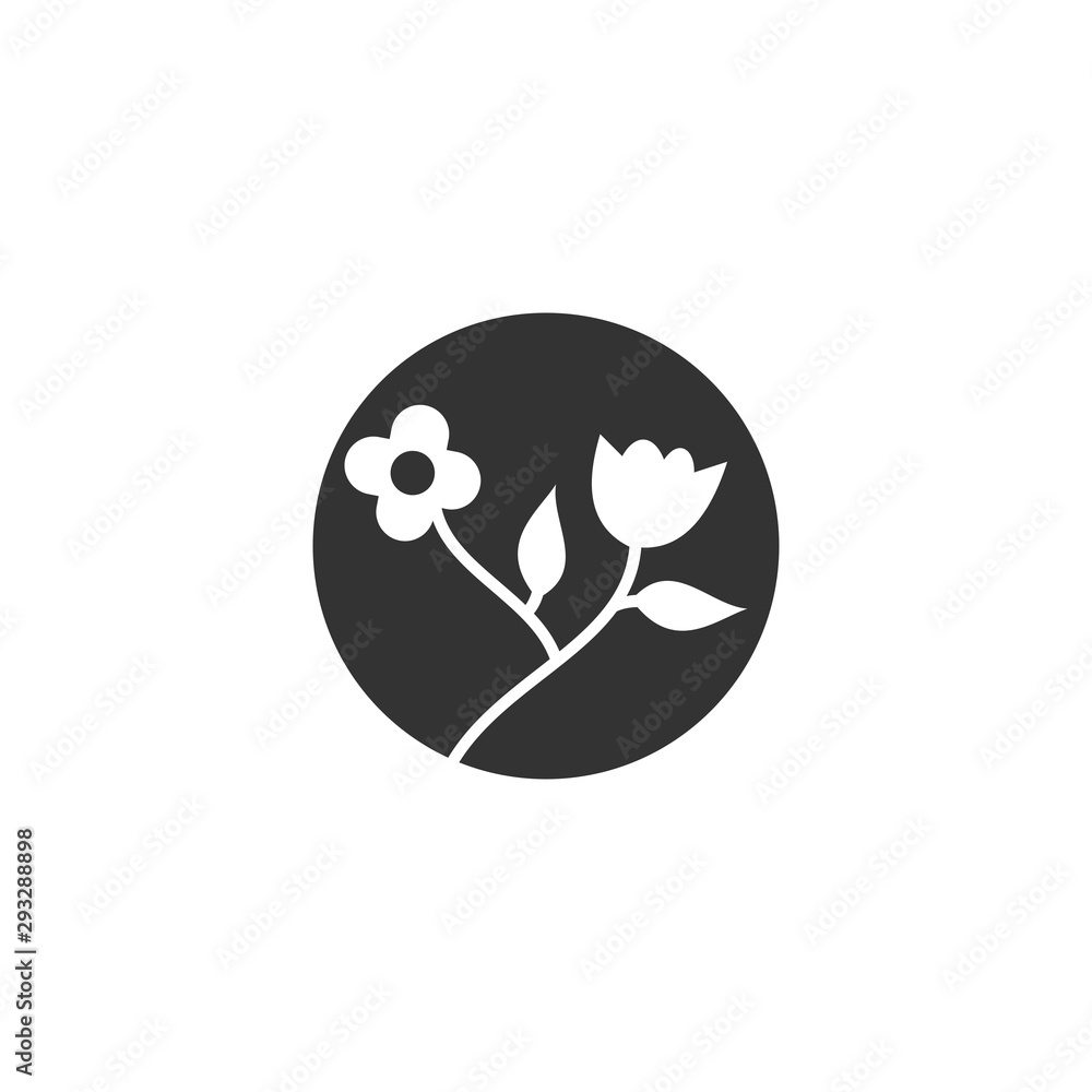 Fototapeta premium tree leaf logo template design vector, creative concept idea