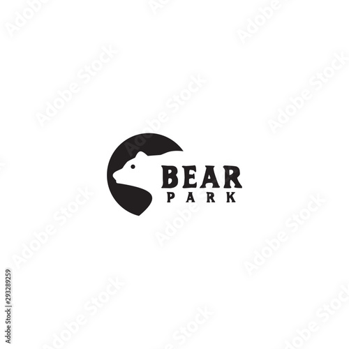 Bear logo design vector template