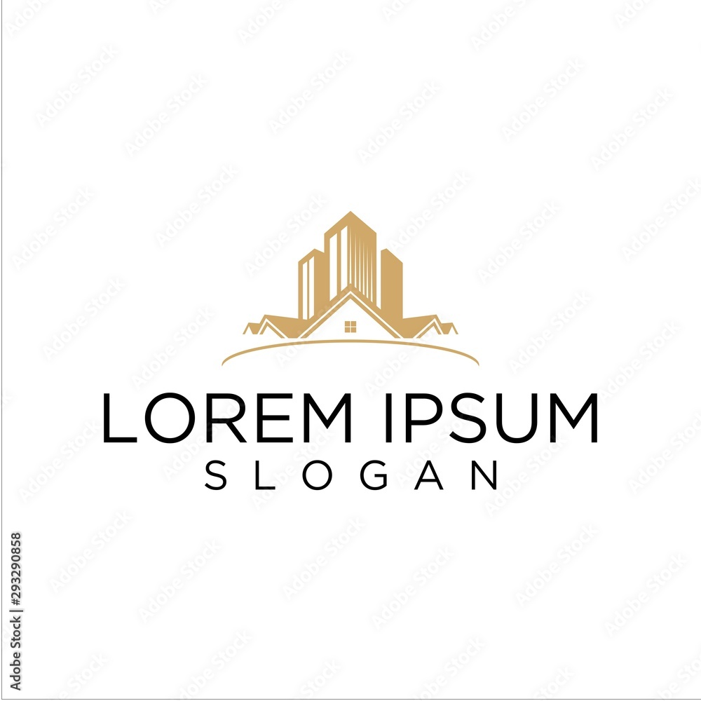 home end building vector logo graphic modern
