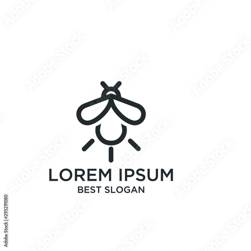 firefly  logo icon design vector