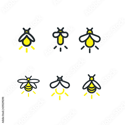 firefly  logo icon design vector