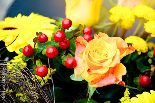 Grußkarte - Hübscher Blumen...