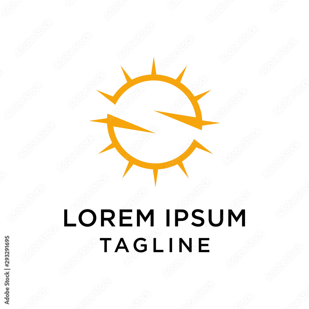 Abstract letter S with sun logo design template. creative sign. Universal vector icon. Abstract letter S with sun logo design template. creative sign. Universal vector icon.