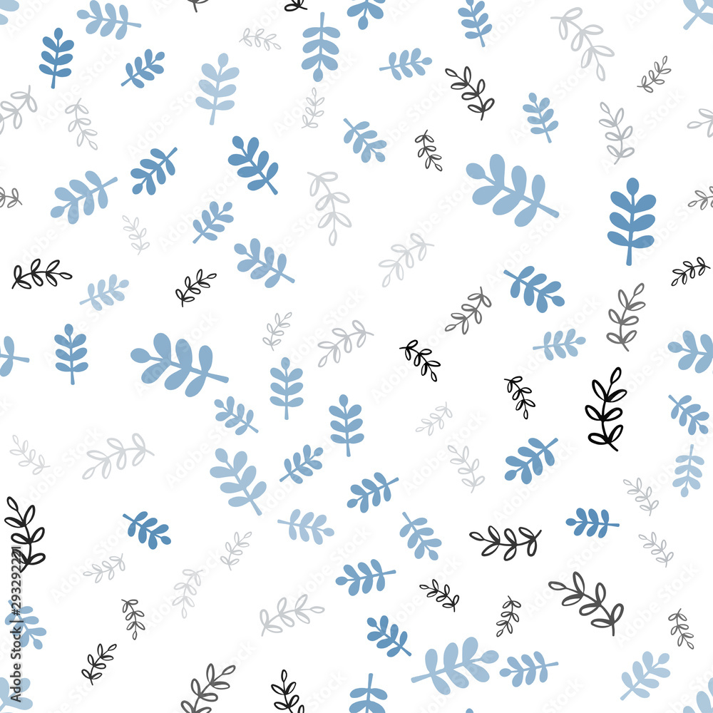 Light Blue, Yellow vector seamless abstract backdrop with leaves, branches. Leaves and branches with gradient on white background. Pattern for design of fabric, wallpapers. Light Blue, Yellow vector seamless abstract backdrop with leaves, branches. Leaves and branches with gradient on white background. Pattern for design of fabric, wallpapers.