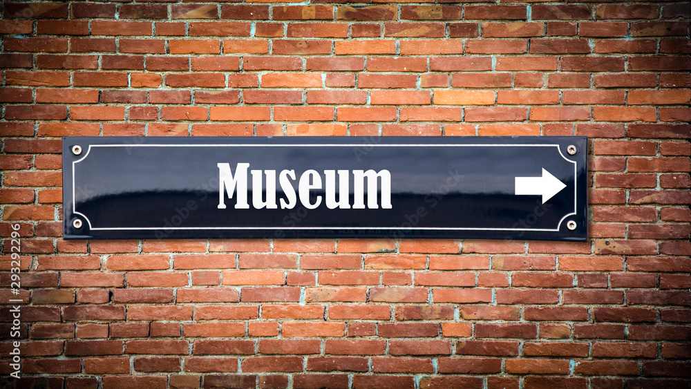 Schild 404 - Museum - obrazy, fototapety, plakaty 