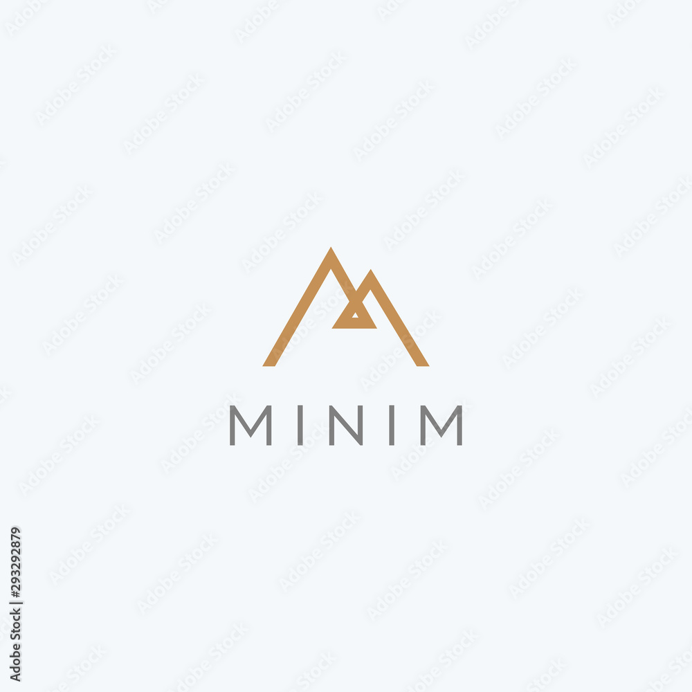 Letter M mountain logo icon design vector Letter M mountain logo icon design vector