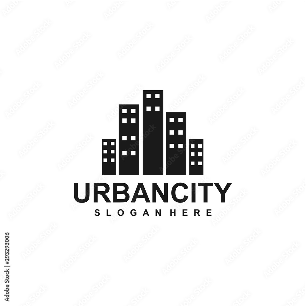 urban logo template design vector, creative idea concept