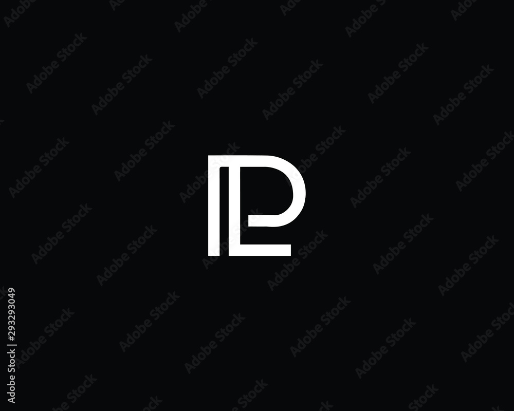Professional and Minimalist Letter PL LP Logo Design, Editable in Vector Format in Black and White Color Professional and Minimalist Letter PL LP Logo Design, Editable in Vector Format in Black and White Color