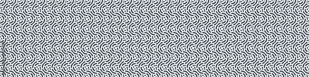 Fototapeta premium Truchet Motif Pattern Generative Tile Art background illustration