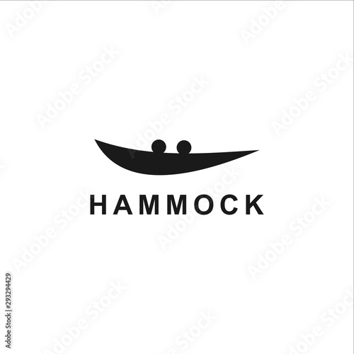 hammock logo template design vector, creative concept idea
