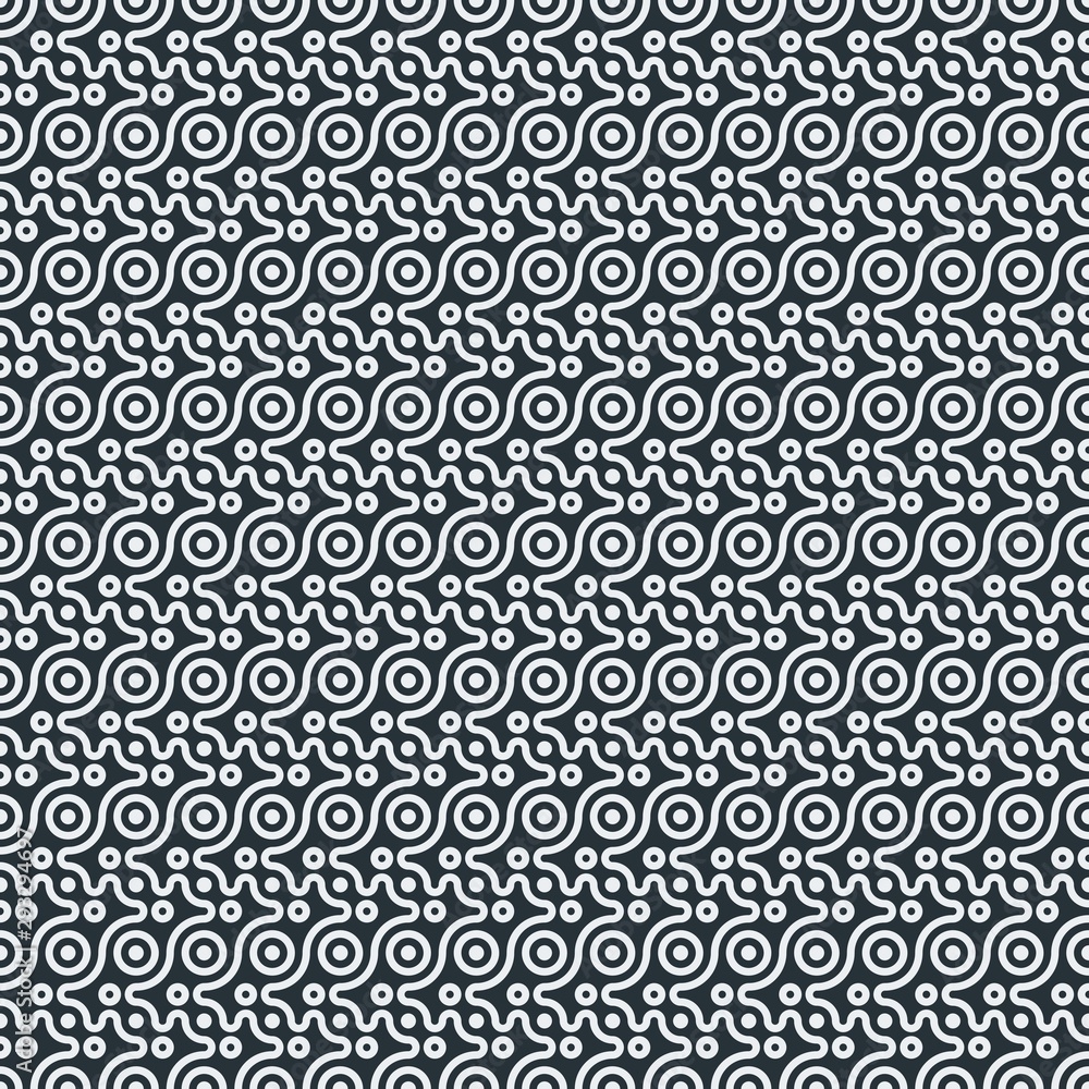 Truchet Motif Pattern Generative Tile Art background illustration