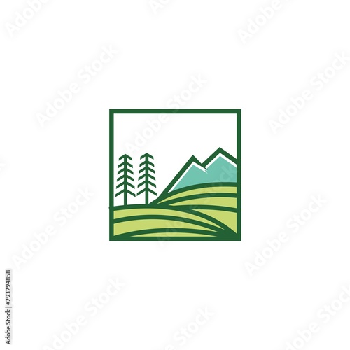 farm logo template design concept,farmer vector
