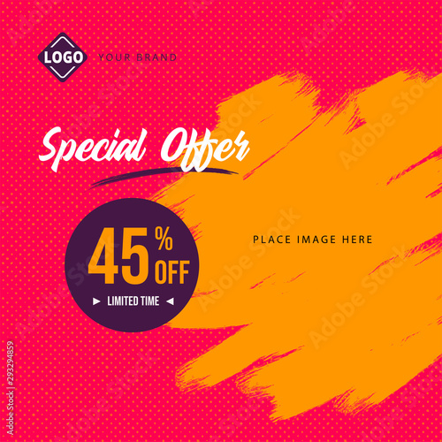 modern sale banner web social media post.