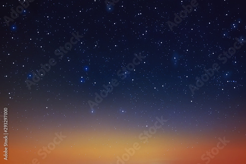 beautiful starry night sky on summer time  stars background