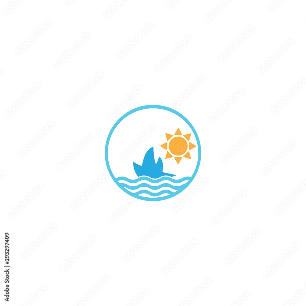 Beach logo template vector icon design Beach logo template vector icon design